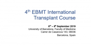 Save the date: 4th EBMT International Transplant Course