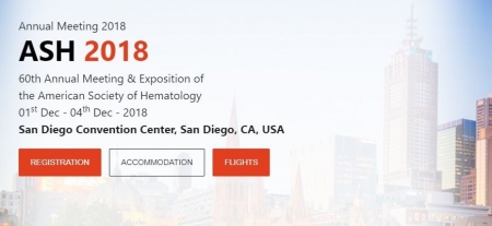60th Annual Meeting &amp; Exposition of the American Society of Hematology agendado para dezembro